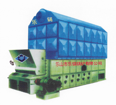 SZL链条炉排双锅筒全水管热水锅炉